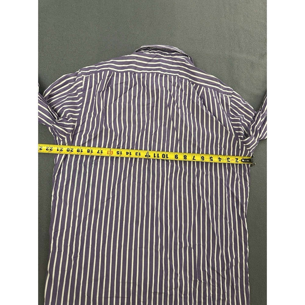 Ralph Lauren Purple Label Button Down Shirt Mens Medium Long Sleeve Made Italy - Picture 6 of 8